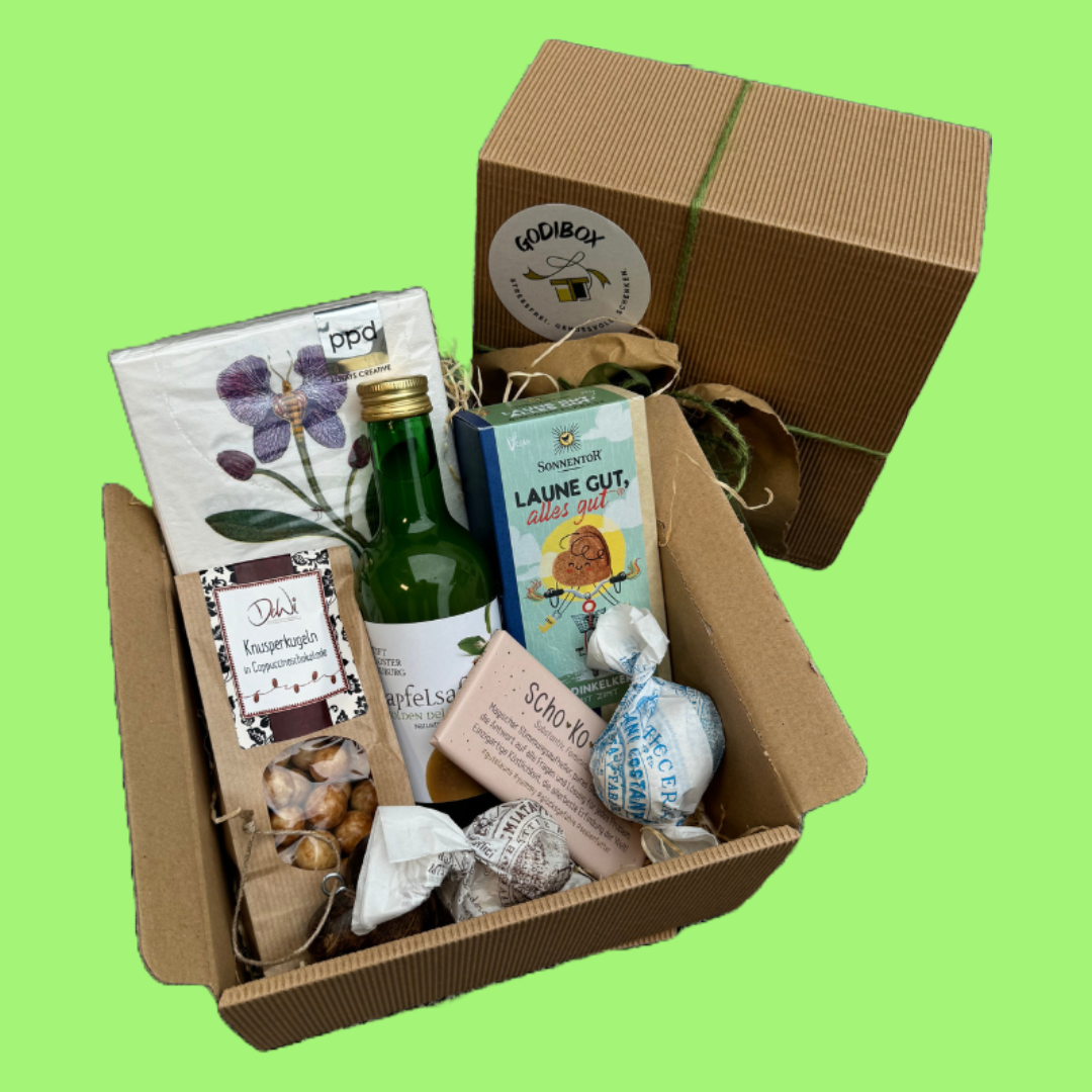 Individuell erstellte Geschenkbox