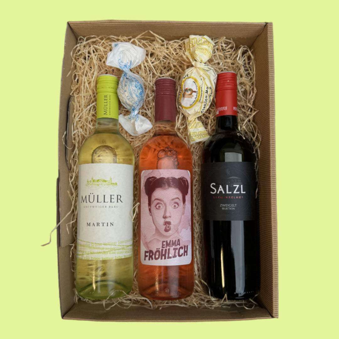 Wein Geschenkideen, Weingeschenkbox, Weinprobierset